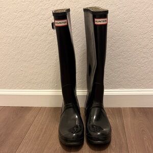 Hunter Classic Black Waterproof Boots women’s size 9